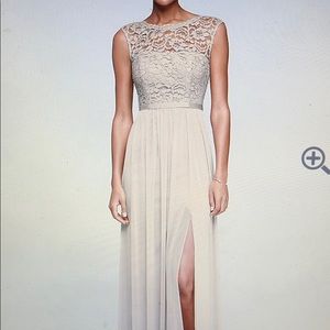 David’s Bridal Dresses in Gold Metallic